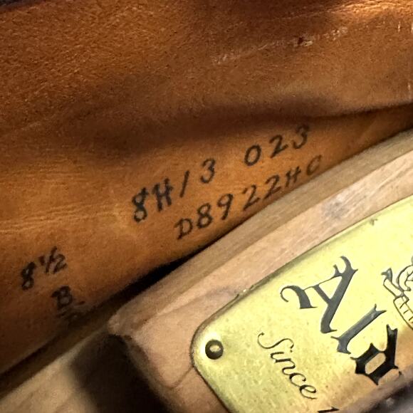 RARE Alden Indy D8922HC Mocc Toe Boot (Reverse Earth Chamois) Black VGUC 8.5 - Picture 10 of 11